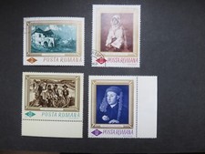 Romania 1966 Mi No. RO 2519 - 2522 Art Painting National Gallery Bucharest