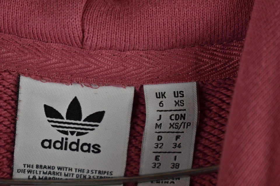 ADIDAS Pink Hoodie size Uk 6 Womens Pullover Sportswear Jumper Casual Outdoors - Image 4 of 4