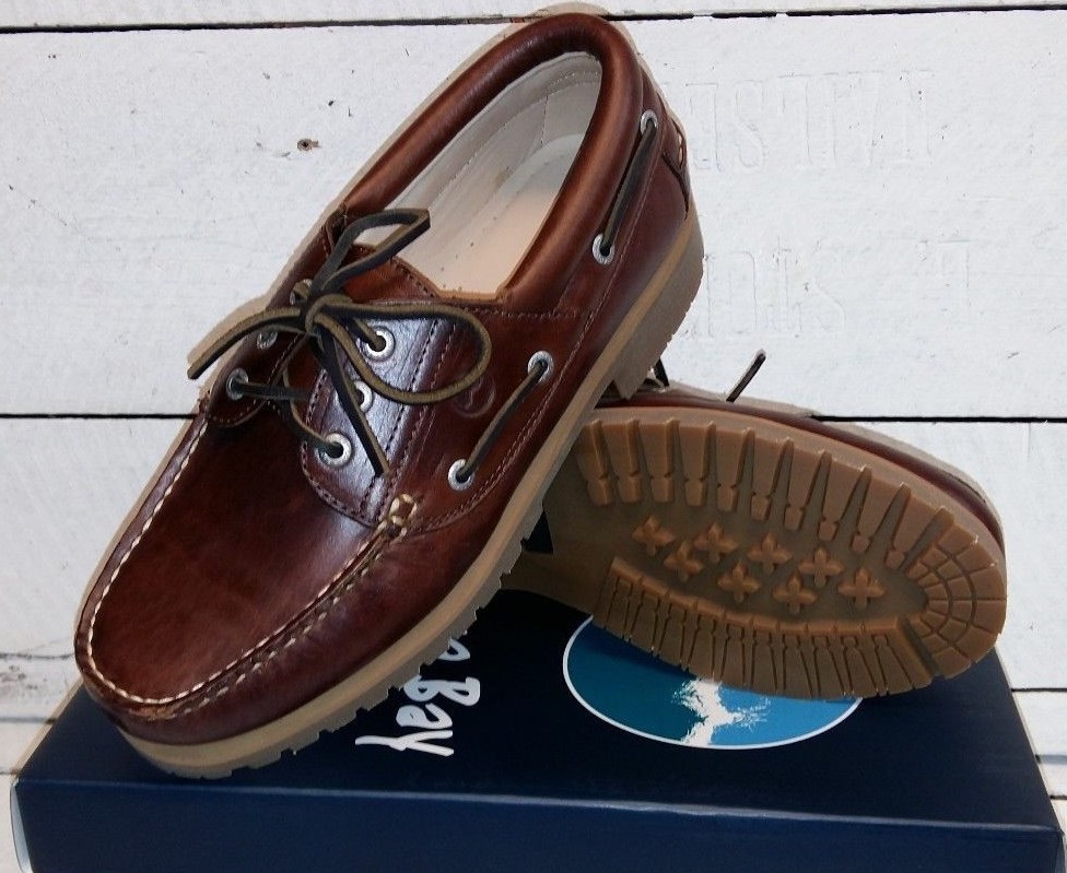 Men's Orca Bay Buffalo Brown (Elk) Leather Lace Up Deck Shoes