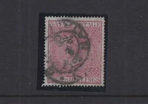 SOUTH AFRICA-NATAL-5 SHILLING VICTORIA-NICE STRIKE-U-CENTERED-F-VF-