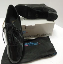 Men's Ballroom oxford Black Patent Suede sole Tango lace up made in England