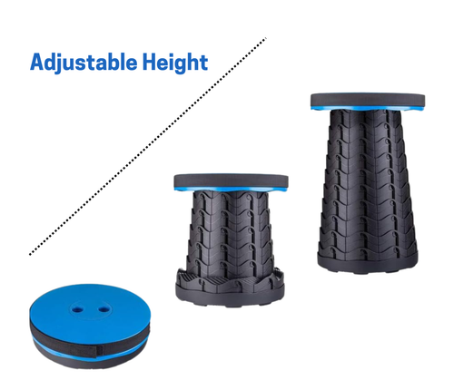 Portable Telescopic Stool, Retractable Folding Stool – Lightweight & Adjustable, - Picture 5 of 25