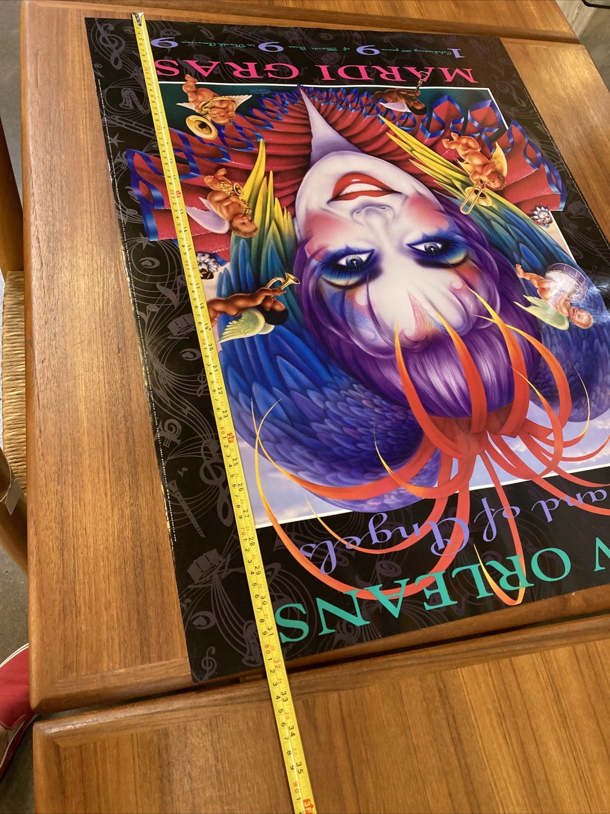 VERY RARE NEW ORLEANS MILLENIUM 1999 MARDI GRAS POSTER ANDREA MISTRETTA - Picture 14 of 16