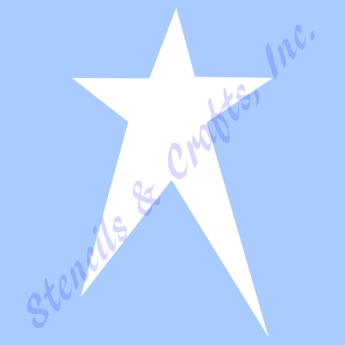 4 1/2" PRIMITIVE STAR STENCIL TEMPLATES CRAFT STARS GALAXY ART CELESTIAL #2 NEW - Picture 1 of 1