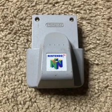 Nintendo 64 Rumble Pak - Gray Untested Missing Back