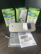 FoodSaver VS1130 Vacuum Sealer Kit - Plus 6 Rolls, Sealed Box - 8” X 20’ Freezer
