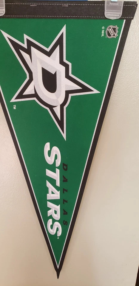 BANDERÍN DE FIELTRO DALLAS STARS VERDE HOCKEY WINCRAFT NHL Foto 2 de 2