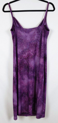 My Michelle Slip Dress Purple Glitter Whimsigoth Womens L Cowl Neck Y2K Fairy - Picture 6 of 10