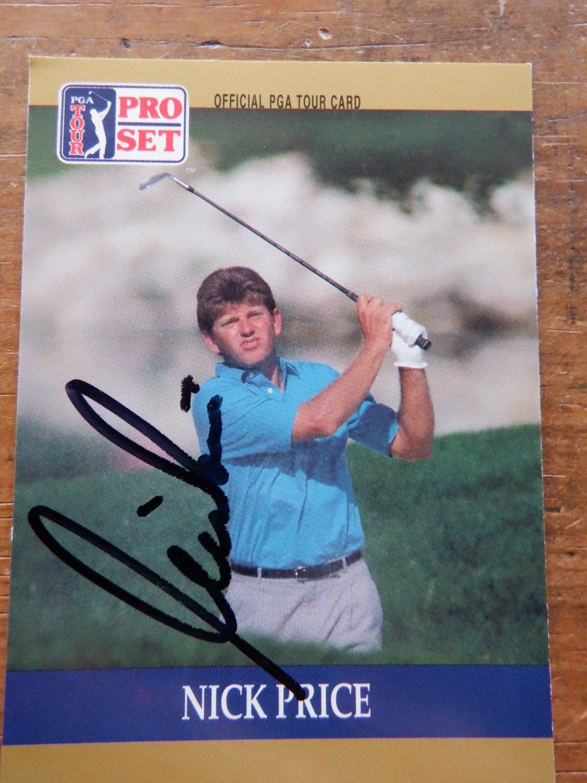 Nick Price autographed 1990 Pro Set golf card eBay