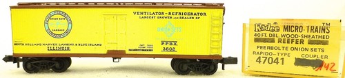 Micro Trains Line 47041 PEERBOLTE ONION SETS 3602 40' Wood Reefer 1:160 142G å * | Zustand: Gebraucht