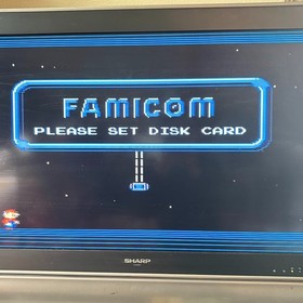 Twin Famicom Sharp Nintendo AN-505BK / 500R / 500B Console Tested Japan New Belt