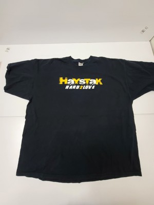 HAYSTAK Hard 2 Love Tour Shirt Mens 3XL 2008 Concert Band Black Tee Rare HTF 