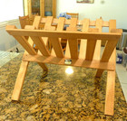 TEAK Vintage Dolphin Genuine Teakwood Folding Magazine Rack Mid Century Modern — photo 1
