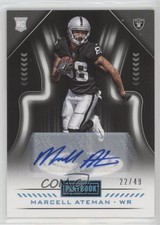 2018 Panini Playbook Rookies Signatures Platinum 22/49 Marcell Ateman Auto 0c6
