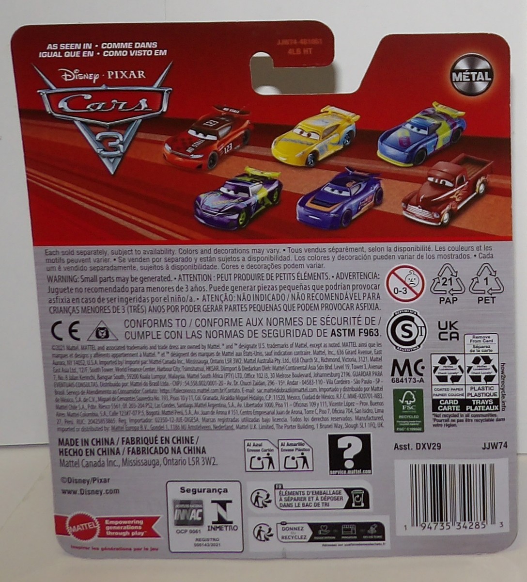 Disney Pixar Cars 3 ~ MORGAN MARTINS ~ Die-Cast Metal Ambulance