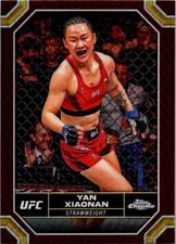 2024 Topps Chrome UFC - Yan Xiaonan #198 Magenta Refractor