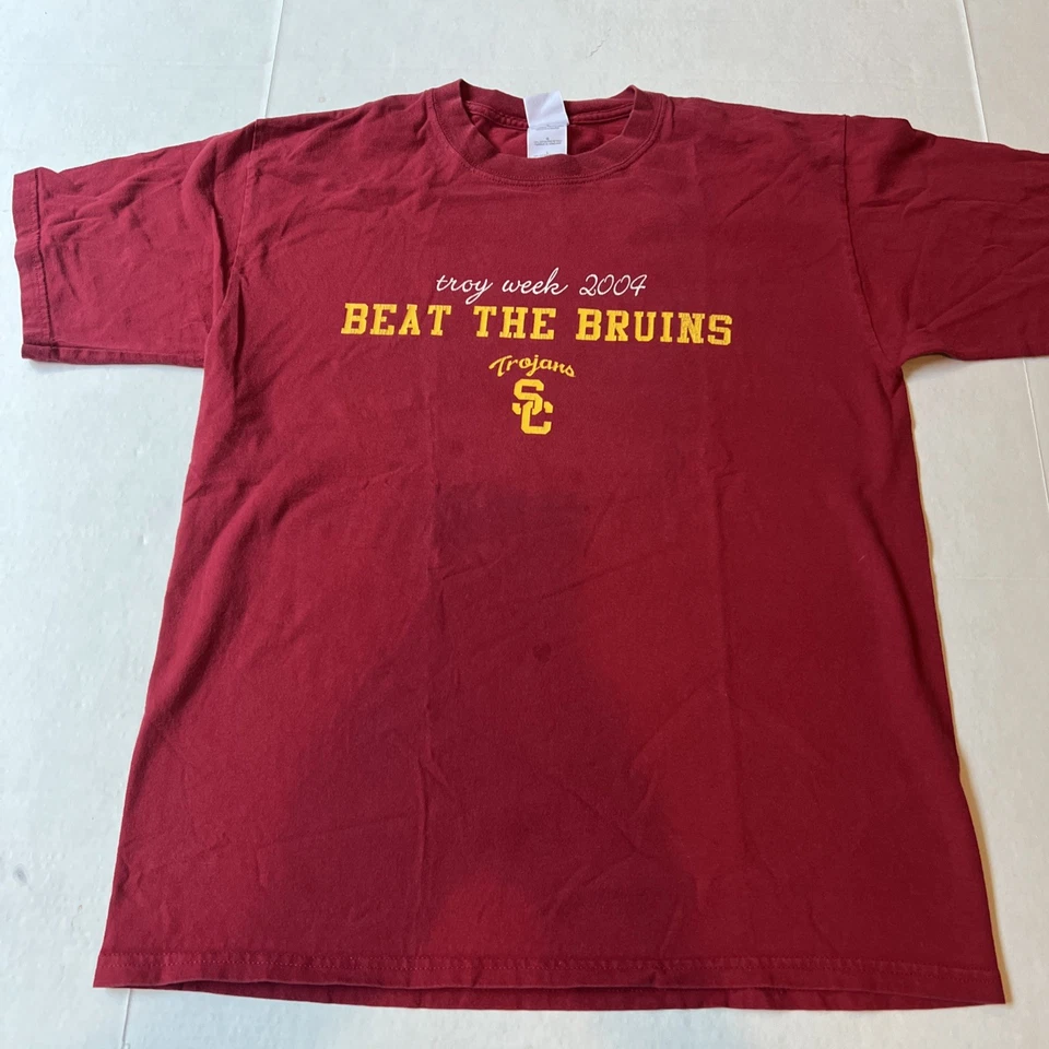 USC Trojans Football ‘Beat UCLA Bruins’ Troy Week 2004 - 5 Years Running Shirt L - Image 2 of 4