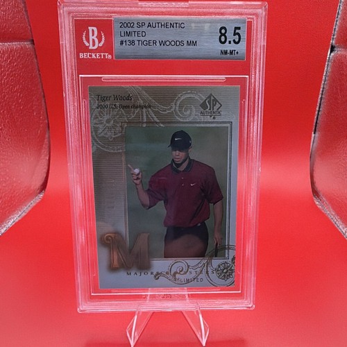 2002 SP Authentic Limited #138 Tiger Woods /100 BGS 8.5 Beckett Rare