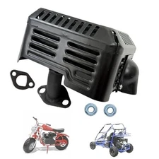  Mini Bike & Go Kart Stock Exhaust Muffler Kit for Coleman KT196 Go Kart,Mini 