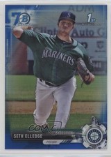 2017 Bowman Draft Chrome Blue Refractor 70th Anniversary /200 Seth Elledge 6u5
