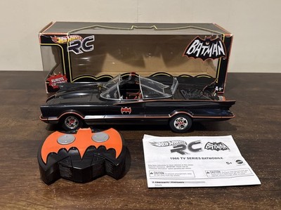 2010 Hot Wheels RC Batman 1966 TV Series Batmobile Remote Controlled Car 1:18