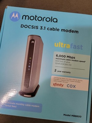 Motorola MB8600 DOCSIS 3.1 Cable - Black