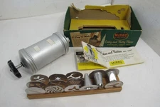 Vintage Mirro 358-AM Aluminum Cookie Cooky & Pastry Press - 10 Discs & 3 Tips