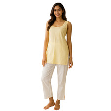Women Cotton Short Inner Slip Camisole 28 Inch Sleeveless Under Dress S-3XL