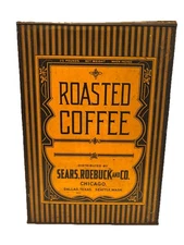RARE ROASTED COFFEE 25 LB TIN SEARS ROEBUCK & CO. CHICAGO STORE DISPLAY