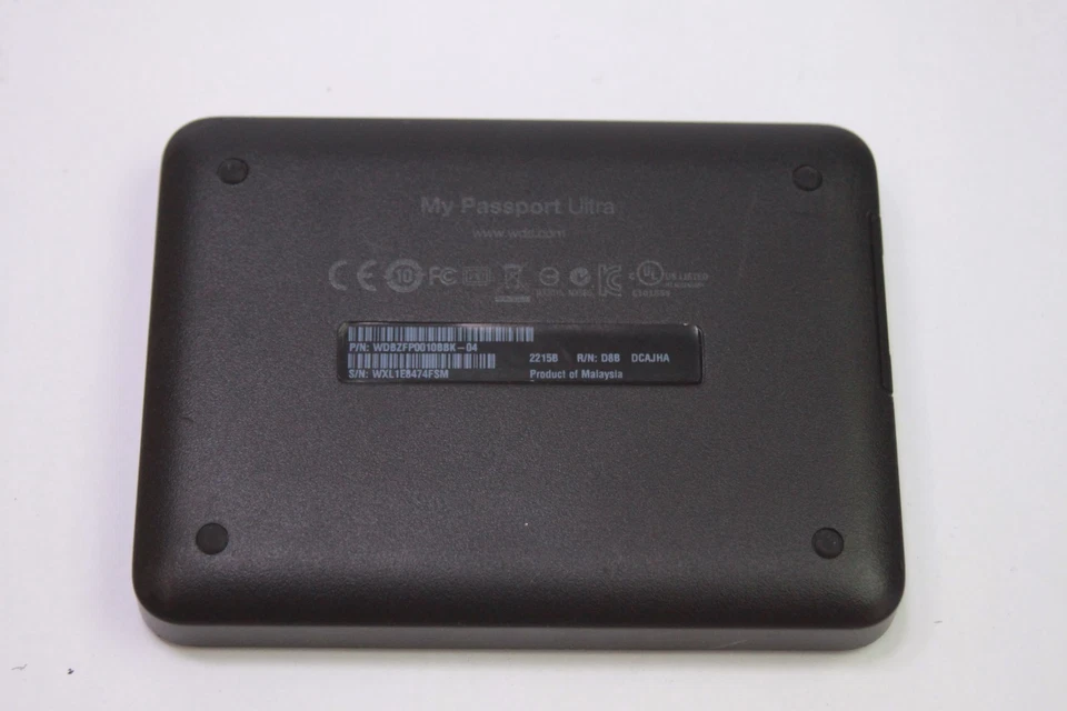 WD My Passport Ultra 1TB Portable External Hard Drive USB 3.0 WDBGPU0010BBK-04 - Image 2 of 2