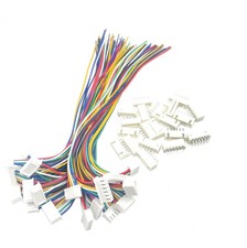 20 Pairs Mini Micro 6 Pin JST XH 2.54mm Cable Connector, Pitch...