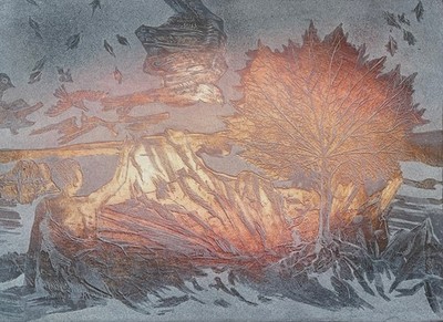 Dreamlike Landscape Birth Or Revelation By Robert AGUSSAN Mixed Technique