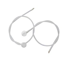 Gold 2Pcs Fluid Film Nozzle Extension Hose for Aerosol Cans Spray