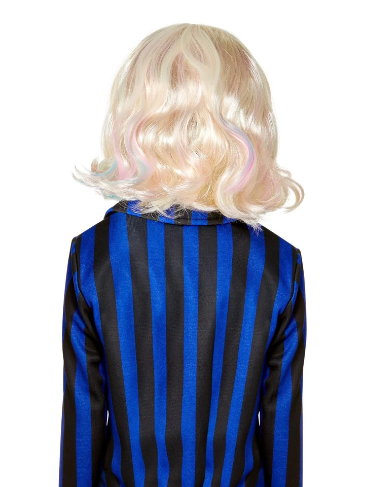 Peluca Enid Sinclair para niños - Accesorio de disfraz serie de televisión miércoles Foto 3 de 3