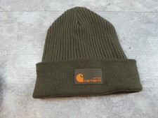 Carhartt Beanie Hat One Size Olive Green Knit snowboard Work Classic