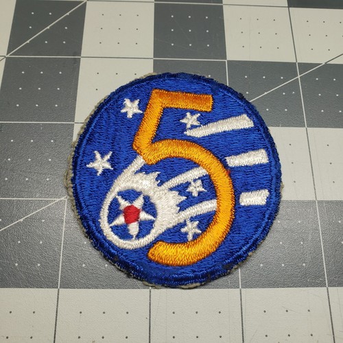 Cut Edge WWII 5th Air  Force Patch