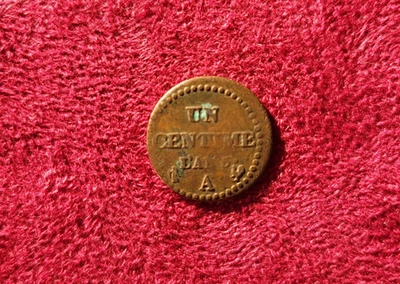 MONNAIE FRANCE - 1 CENTIME DUPRE AN 6 - PARIS - FRAPPE EXCENTREE - TB+ - Photo 1/2