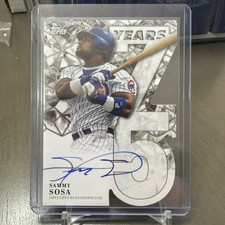 2026 Topps Series 1 75 Year of Topps Sammy Sosa Auto /75 #75YA-SSO