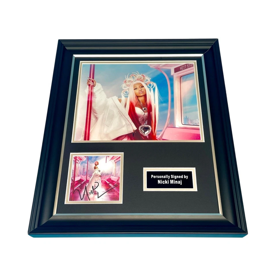 Nicki Minaj SIGNED Pink Friday 2 Artwork Display & COA Autographed Music - Image 4 of 4