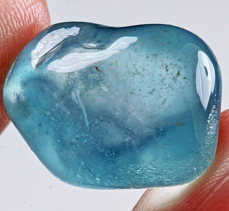 20Ct VVS Brazilian Blue Topaz Specimen Facet Rough YLHS115