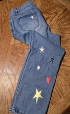 FDJ French Dressing Olivia Painted Straight Ankle Med Wash Size 14