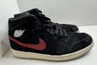 Air Jordan 1 Mid Shoes Sneakers Mens Size 8.5 Multi Color Swoosh Black