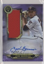 2019 Triple Threads Single Jumbo Relics Amethyst 10/75 Jose Berrios Auto 6fs