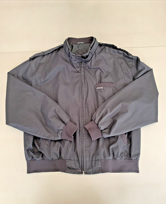 1990's Member's Only Racer Jacket Men Size XL Black ~ Vintage Made Sri Lanka