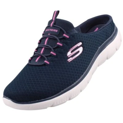 Zapatillas Skechers Summits Swift Step Sabot para mujer azul 149529-NVHP lavables