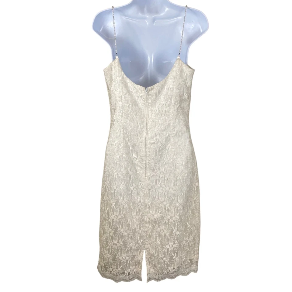 Vtg Jessica McClintock Gunne Sax Lace Dress | 9 | Lace | USA | Bridal - Image 2 of 4