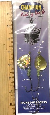 2 CHAMPION WIRE WORM HARNESS #4 COLORADO GOLD FOIL on BRASS 1 BLADE