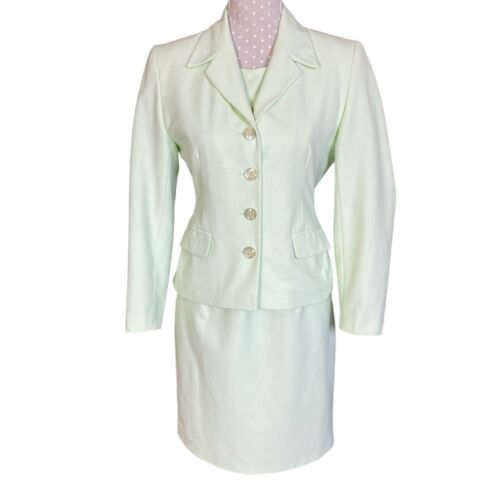 Green Blazer And Dress Set St Michael Marks And Spencer’s Size UK 10 Women’s - Picture 1 of 10
