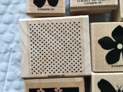 Stampin' Up! 10 Wooden Stamps 10-28 Thank You With Box - Picture 4 of 12