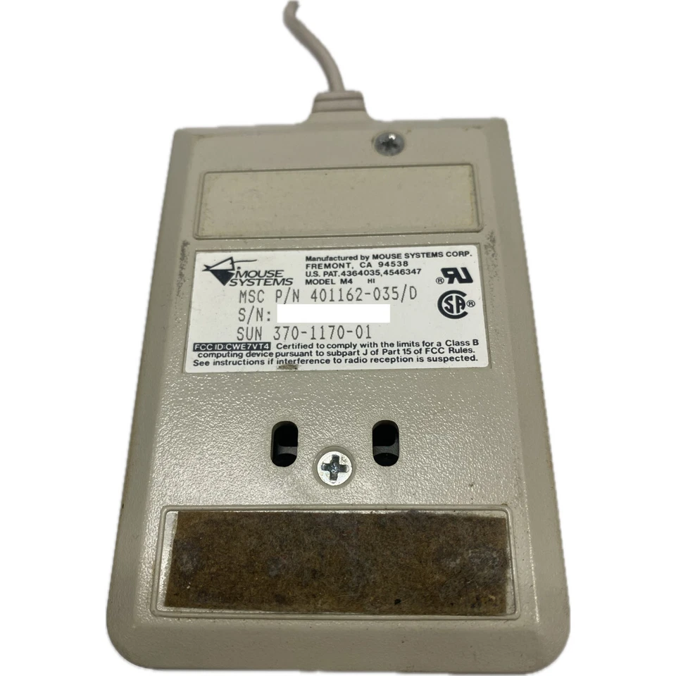 Sun 370-1170 Mouse Systems M4 401162-035/D - Image 2 of 2